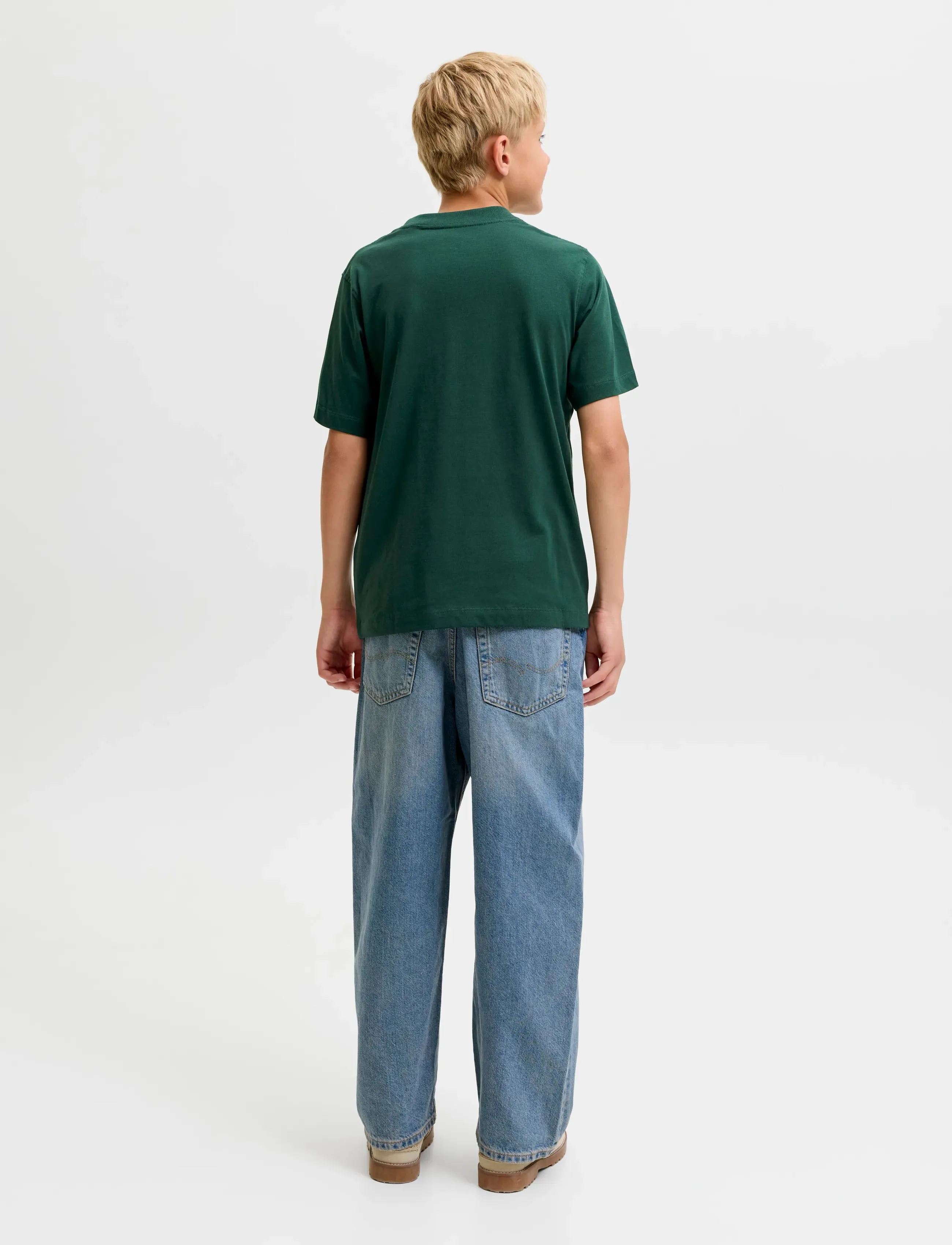 Jack & Jones - JORFREDERIKSBERG MONOGRAM TEE SS CN JNR - pine grove - 2