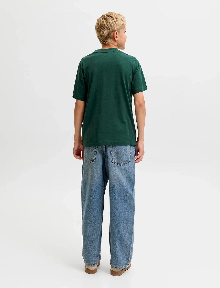 Jack & Jones - JORFREDERIKSBERG MONOGRAM TEE SS CN JNR - pine grove - 2