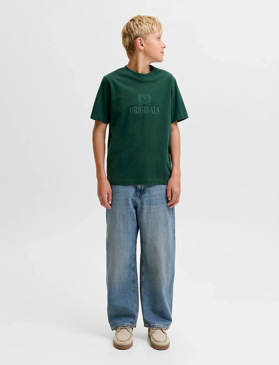 Jack & Jones - JORFREDERIKSBERG MONOGRAM TEE SS CN JNR - pine grove - 3