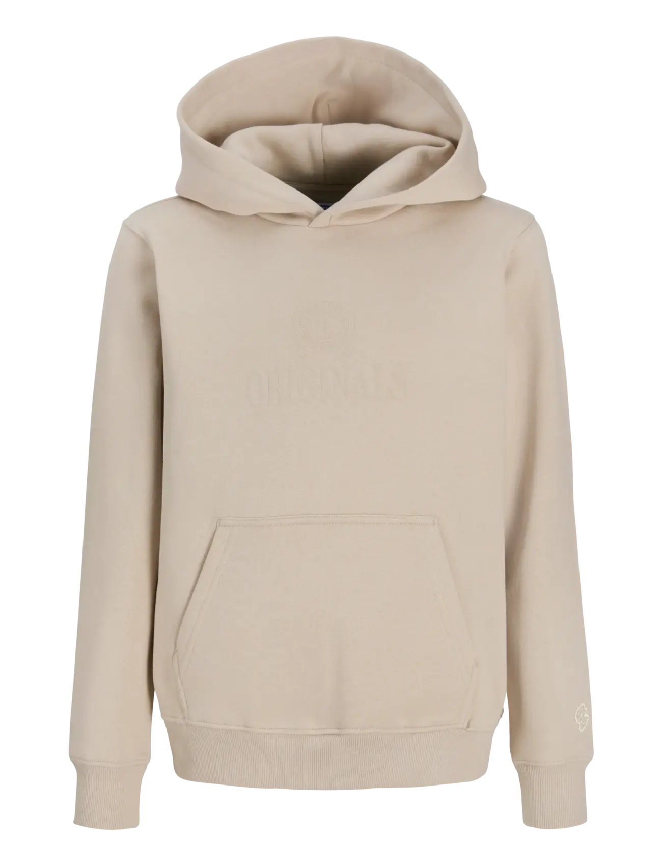 Jack & Jones JORFREDERIKSBERG MONOGRAM SWEAT HOOD JN - Kinder 98-134 - FEATHER GRAY / grey
