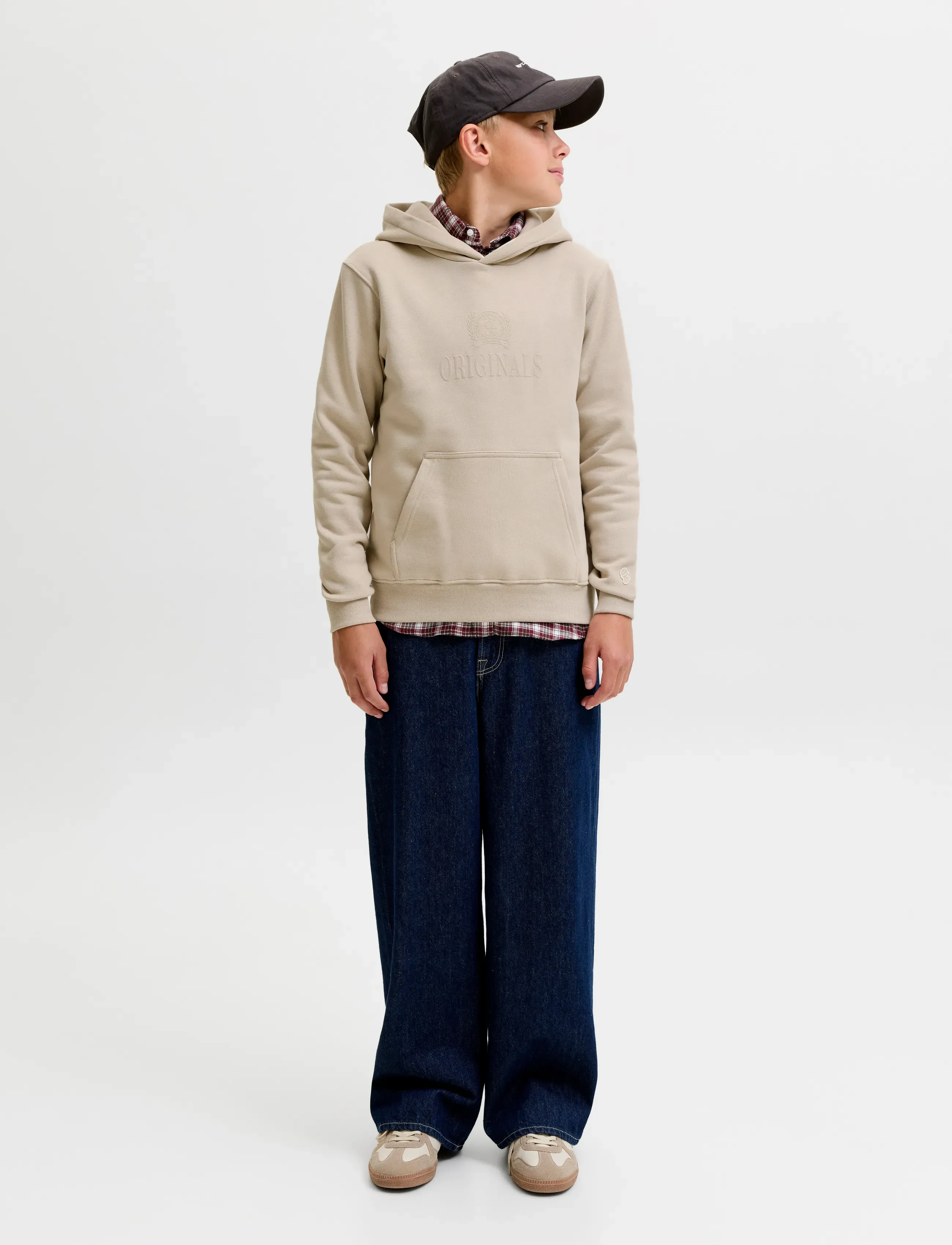 Jack & Jones - JORFREDERIKSBERG MONOGRAM SWEAT HOOD JN - feather gray - 4