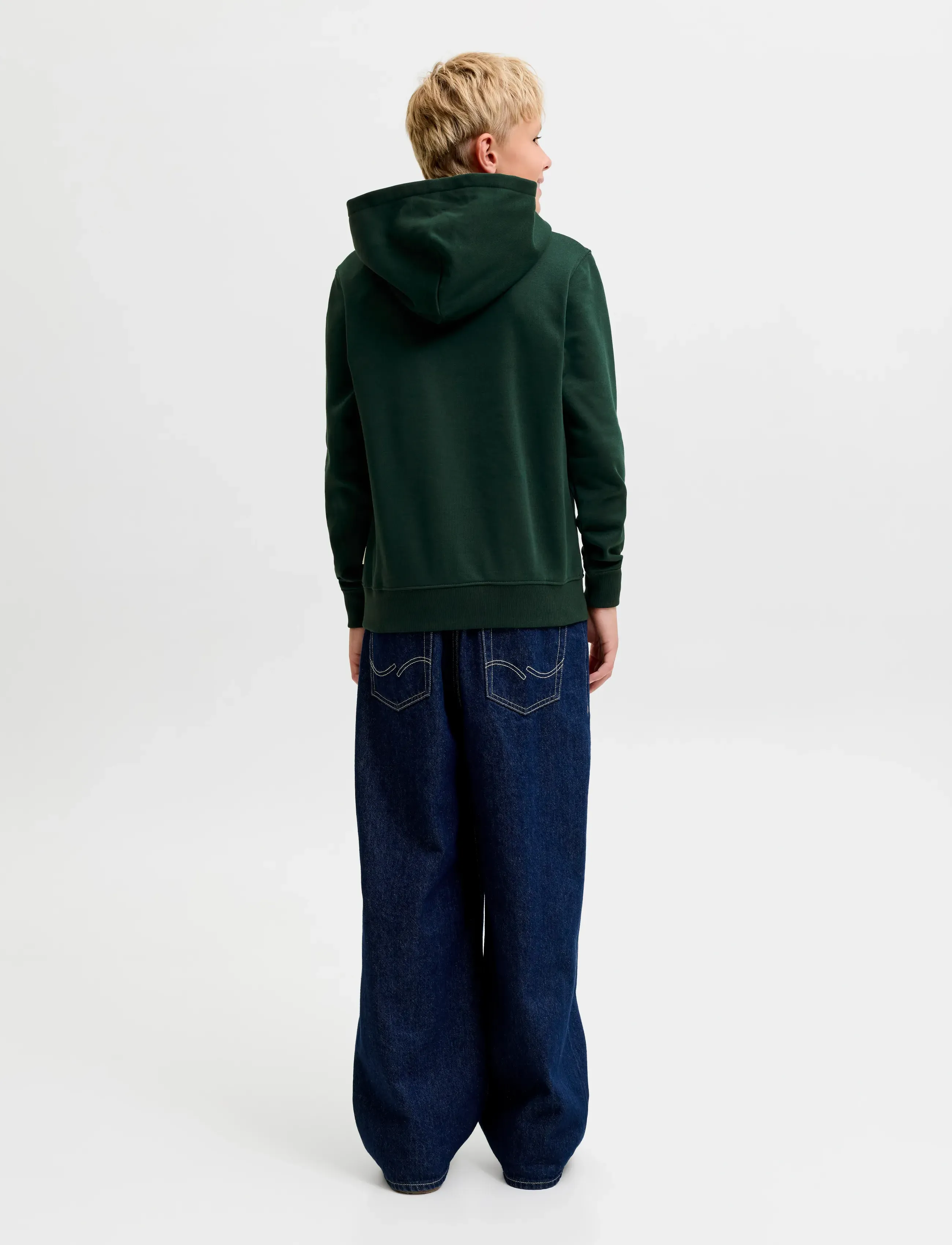 Jack & Jones - JORFREDERIKSBERG MONOGRAM SWEAT HOOD JN - kapuutsiga pusad - pine grove - 3