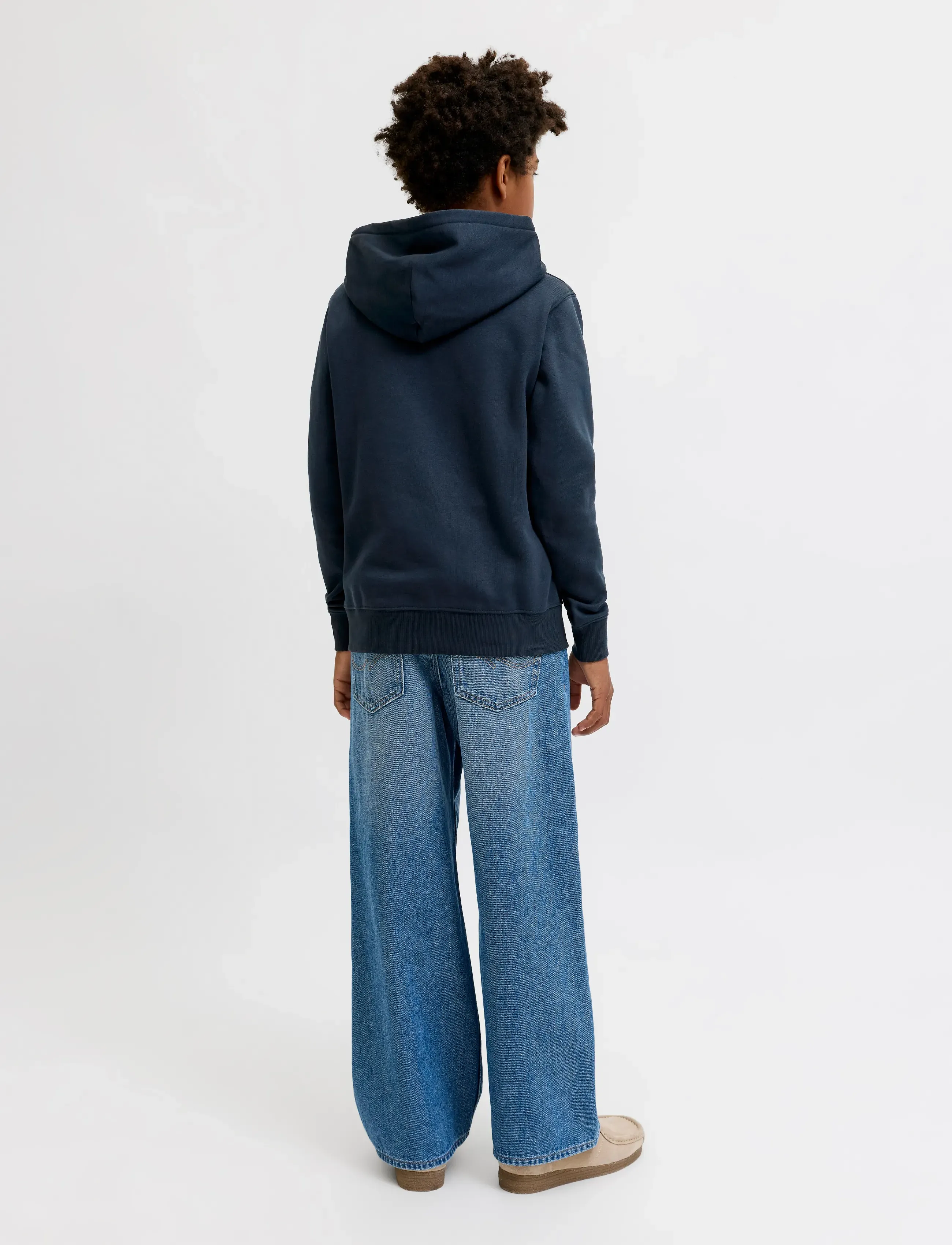 Jack & Jones - JORFREDERIKSBERG MONOGRAM SWEAT HOOD JN - kapuutsiga pusad - sky captain - 3