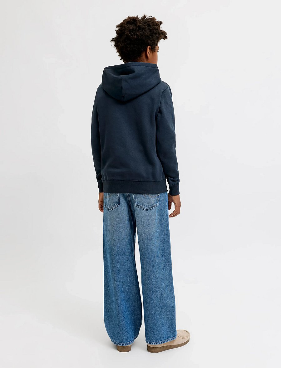 Jack & Jones - JORFREDERIKSBERG MONOGRAM SWEAT HOOD JN - kapuutsiga pusad - sky captain - 3