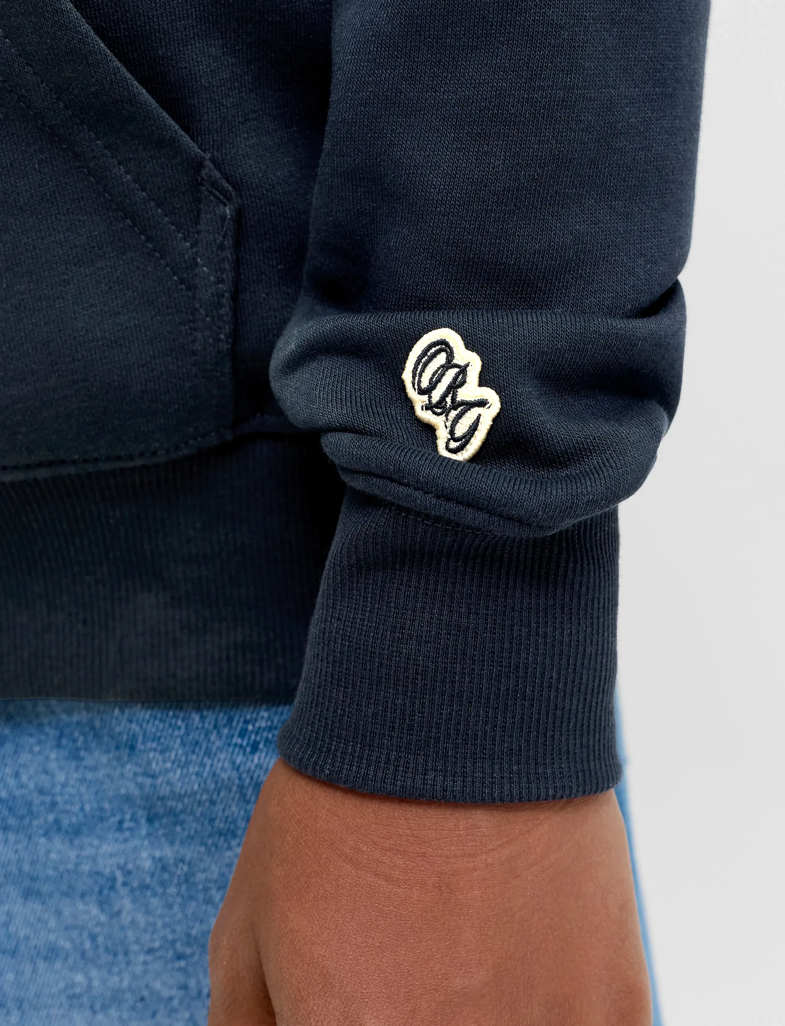 Jack & Jones - JORFREDERIKSBERG MONOGRAM SWEAT HOOD JN - kapuutsiga pusad - sky captain - 5