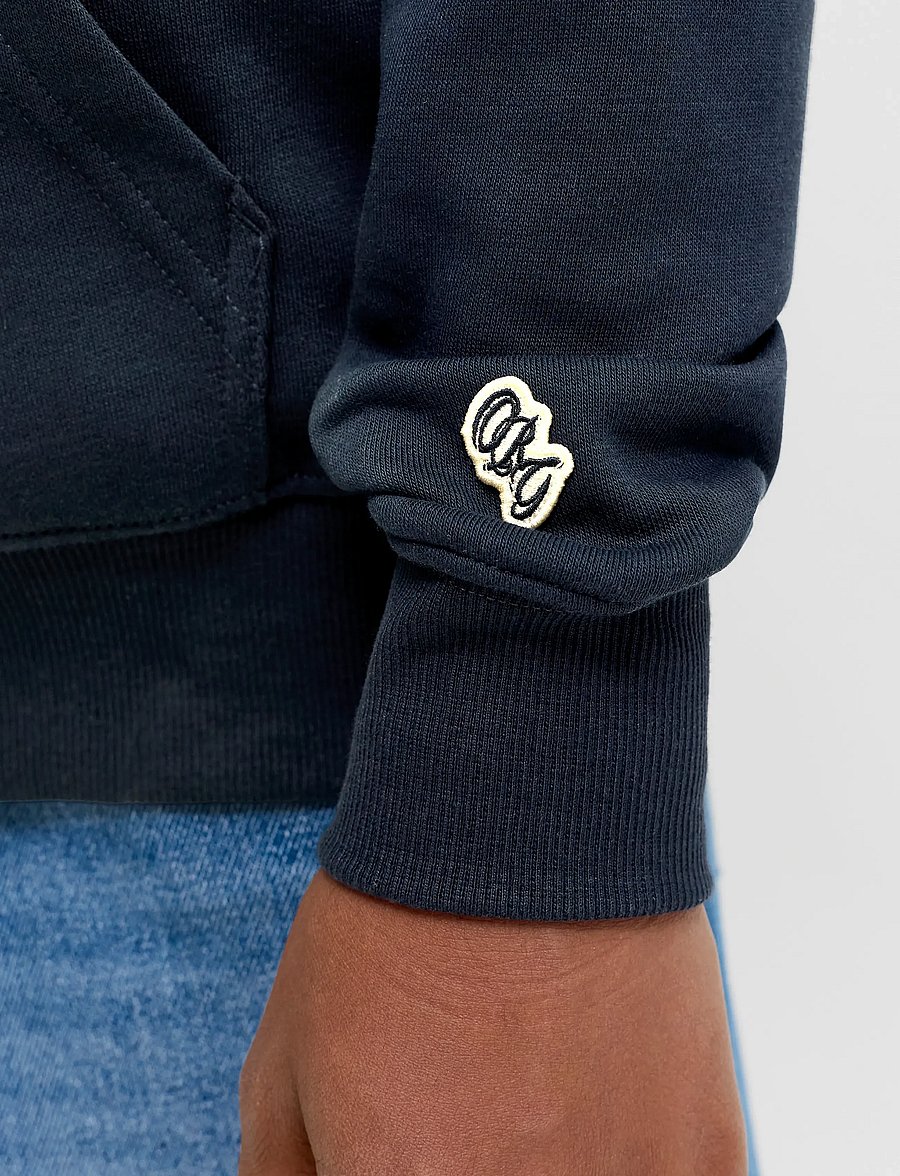Jack & Jones - JORFREDERIKSBERG MONOGRAM SWEAT HOOD JN - kapuutsiga pusad - sky captain - 5