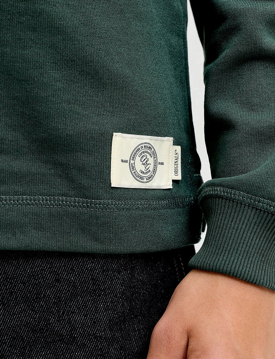 Jack & Jones - JORFREDERIKSBERG BLOCKING SWEAT POLO JNR - pine grove - 4