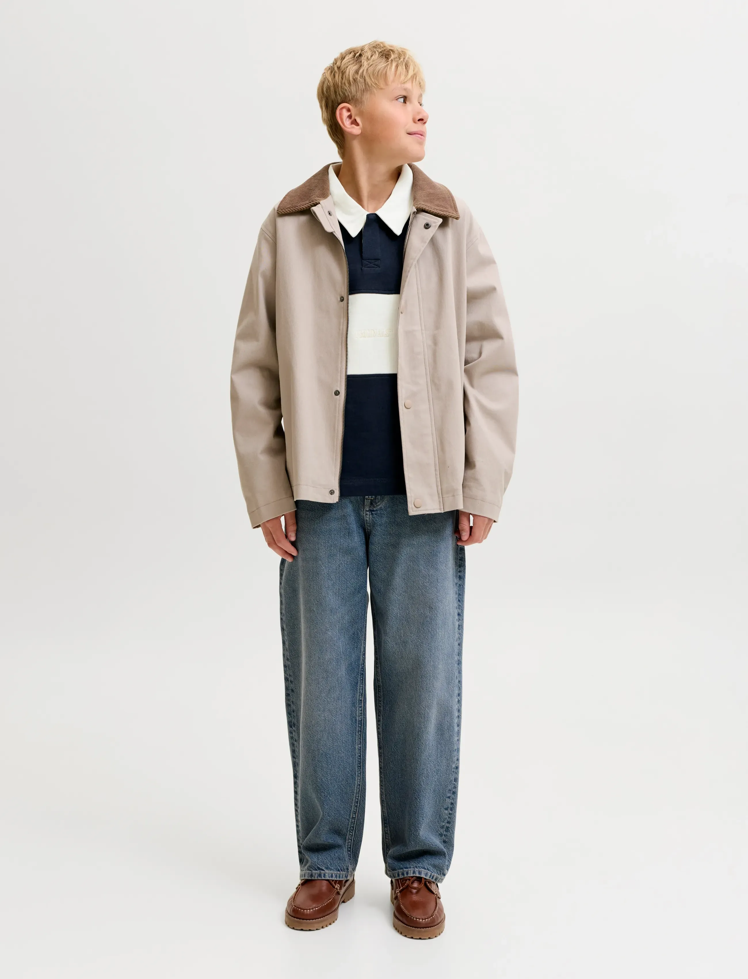 Jack & Jones - JORFREDERIKSBERG BLOCKING SWEAT POLO JNR - sky captain - 4