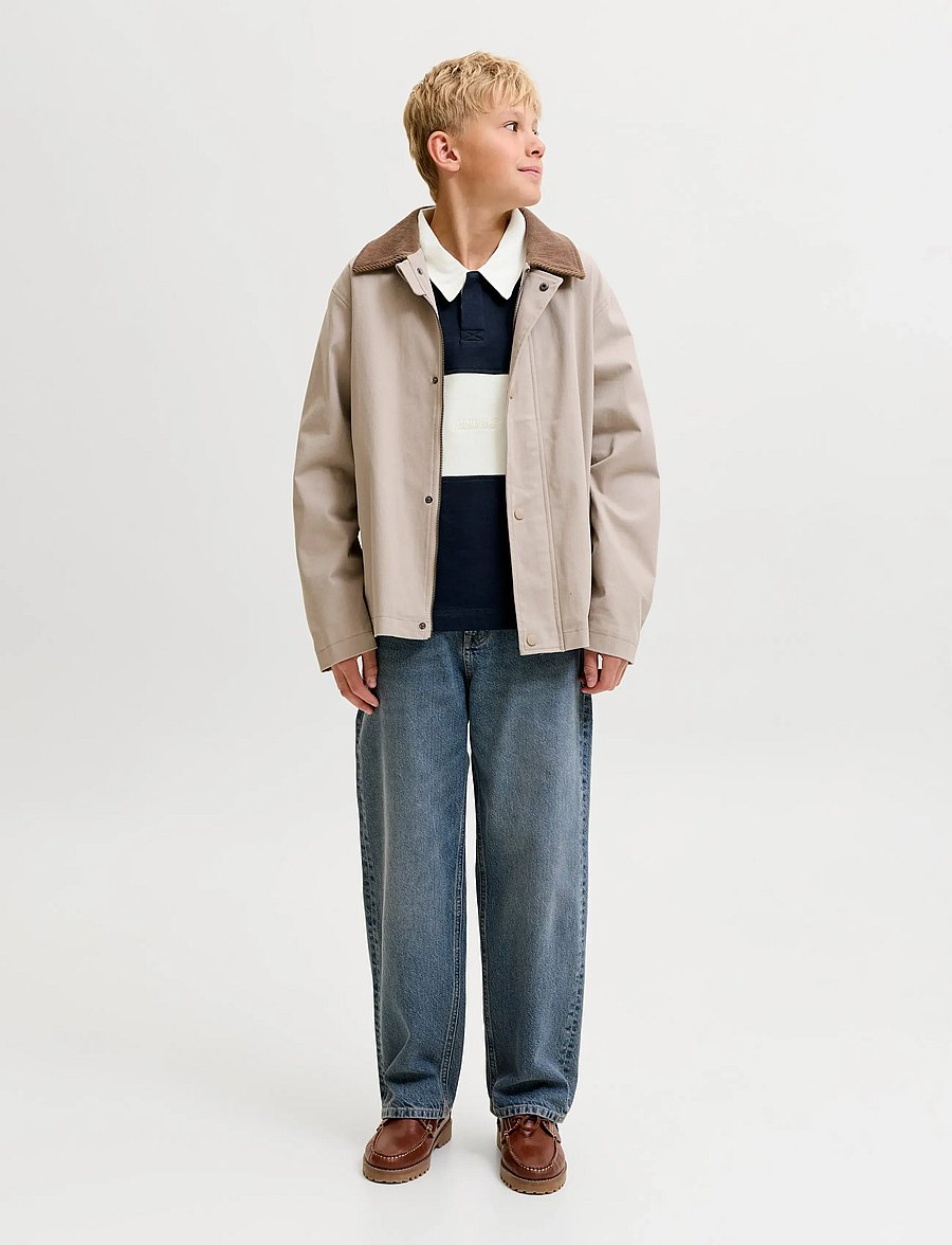 Jack & Jones - JORFREDERIKSBERG BLOCKING SWEAT POLO JNR - sky captain - 4
