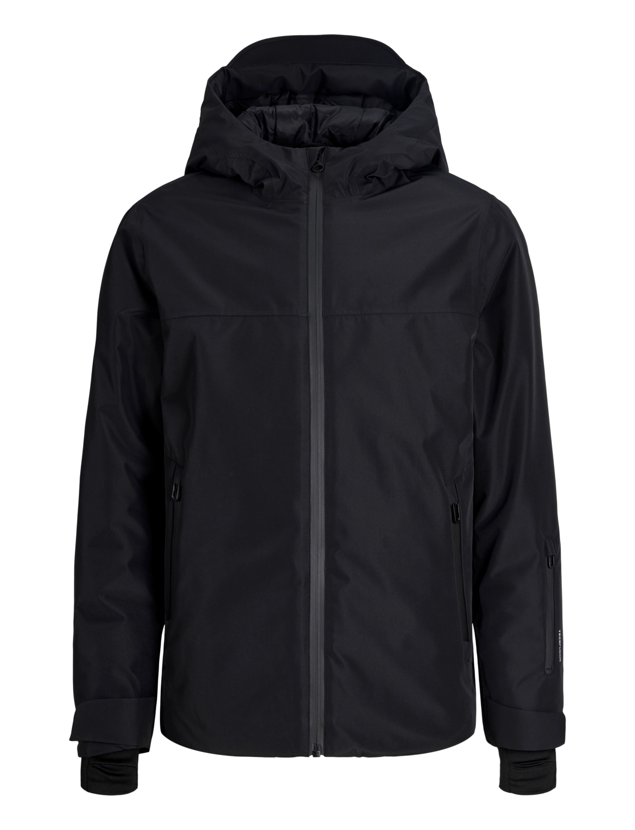 Jack & Jones JCOFUSION TECHNICAL JACKET AW26 JNR - Vis alt - BLACK / black
