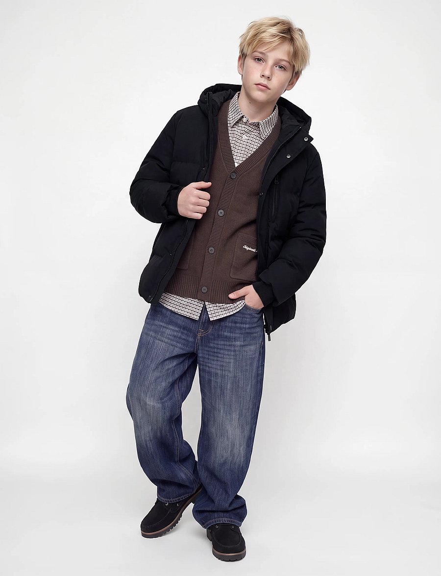 Jack & Jones - JCOTRACE ALPHA PUFFER JACKET JNR - termojackor - black - 5
