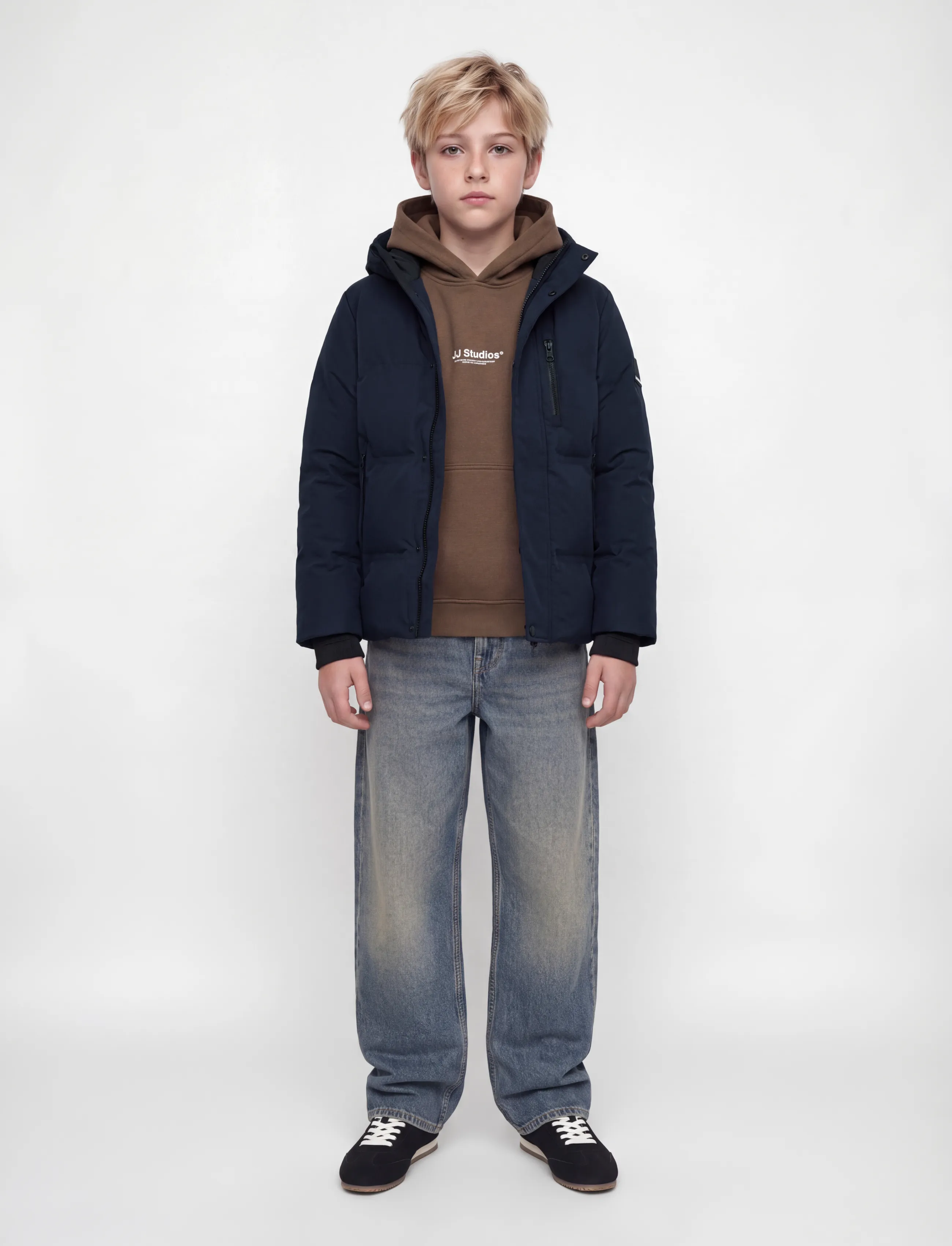 Jack & Jones - JCOTRACE ALPHA PUFFER JACKET JNR - herbstjacken - sky captain - 3