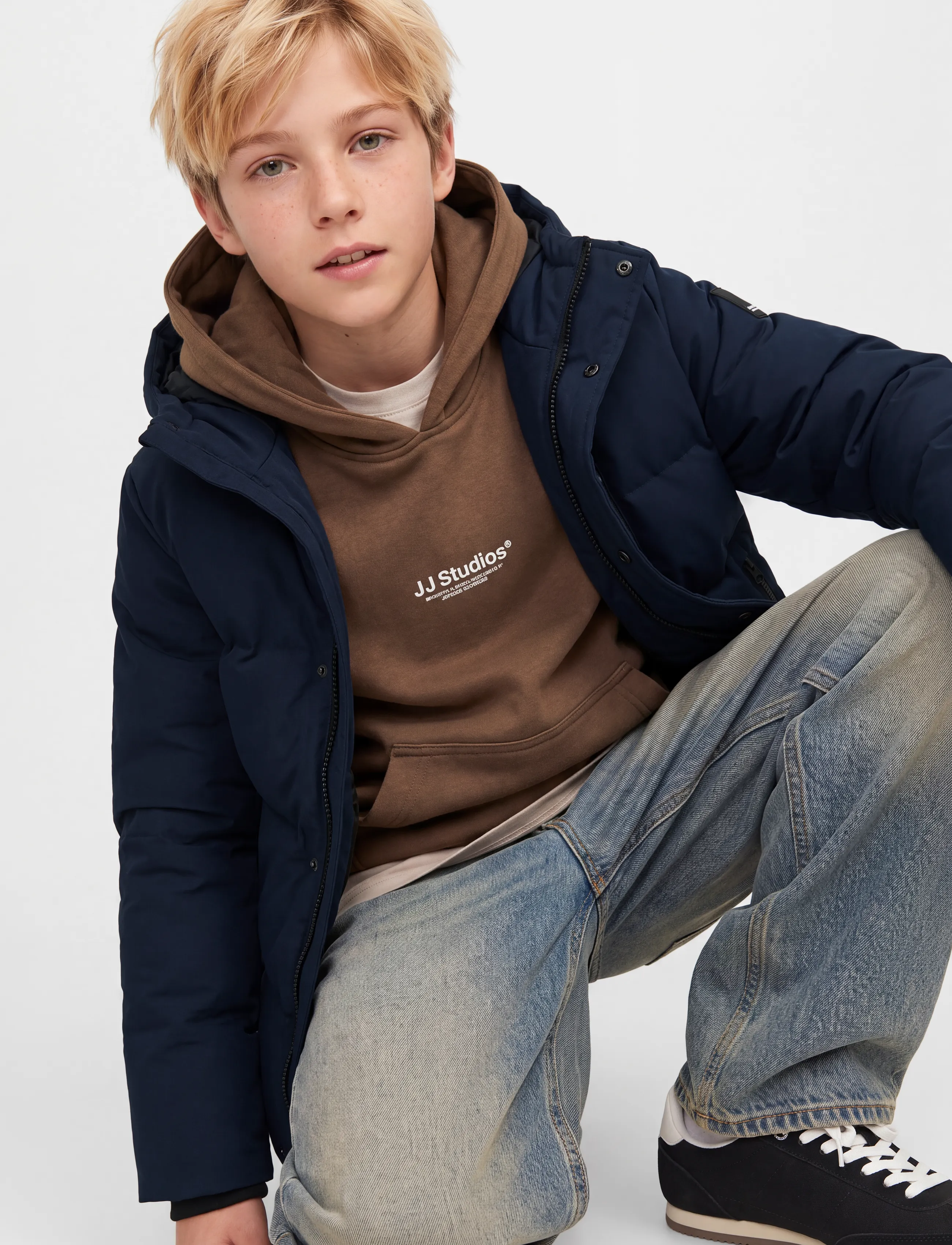 Jack & Jones - JCOTRACE ALPHA PUFFER JACKET JNR - herbstjacken - sky captain - 4