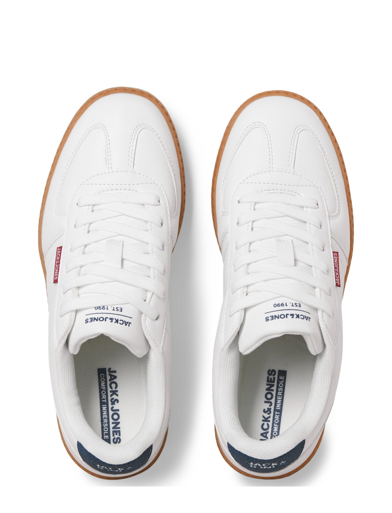 Jack & Jones - JFWHYPE PU SNEAKER JNR - low tops - bright white - 2