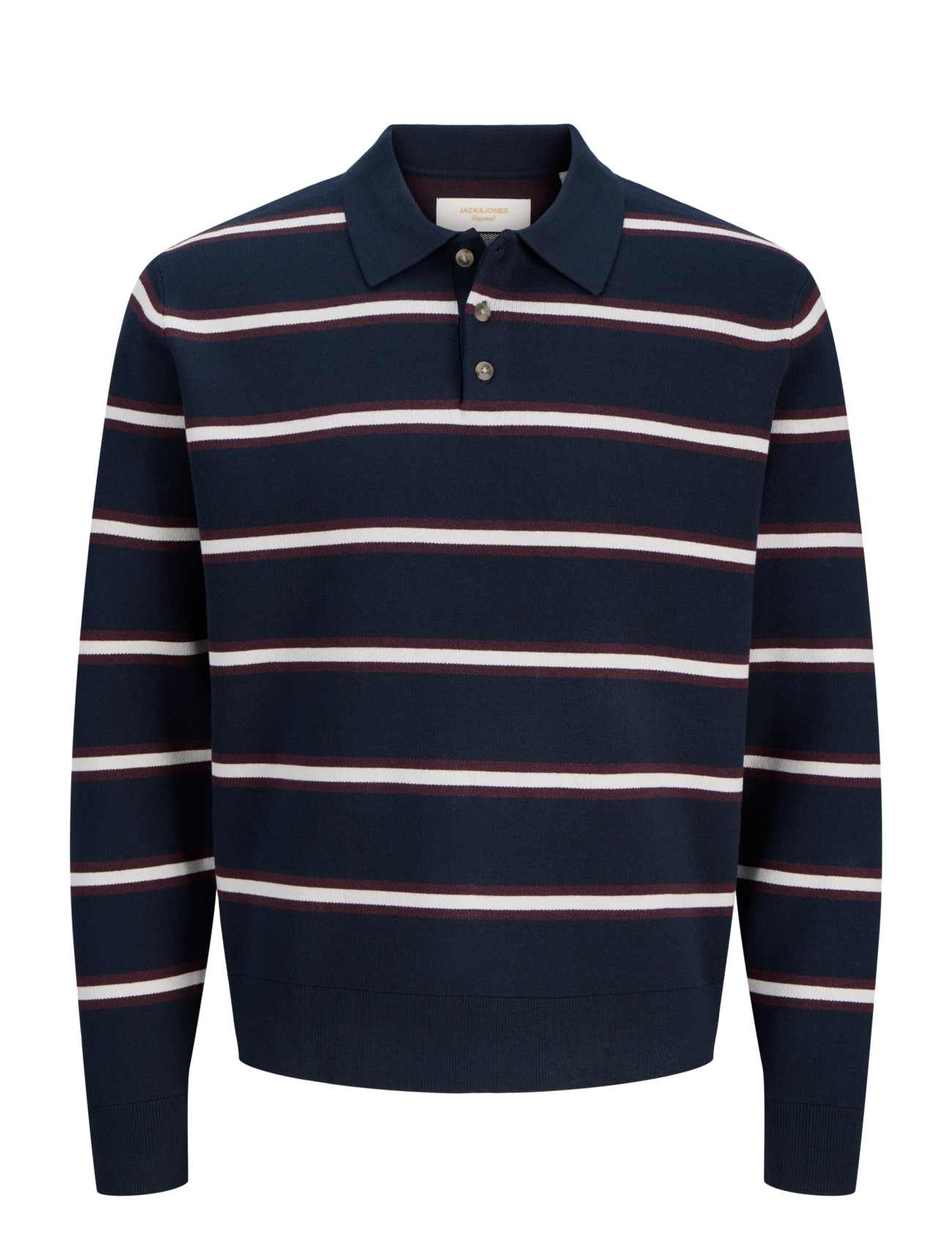 Jack & Jones JORATOCHA KNIT STRIPE POLO JNR - Teens 9-14 years - SKY CAPTAIN / navy