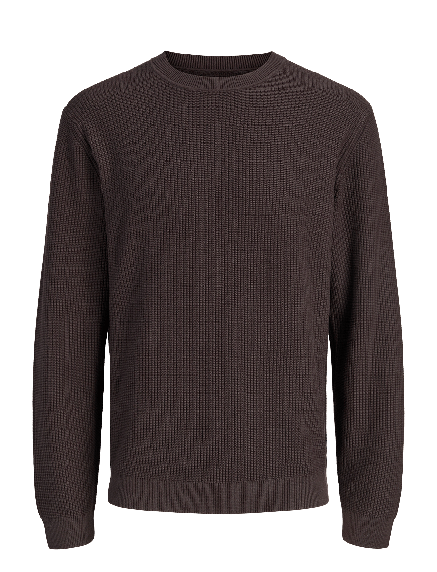 Jack & Jones - JPRBLACONNOR KNIT CREW NECK JNR - chocolate torte - 0