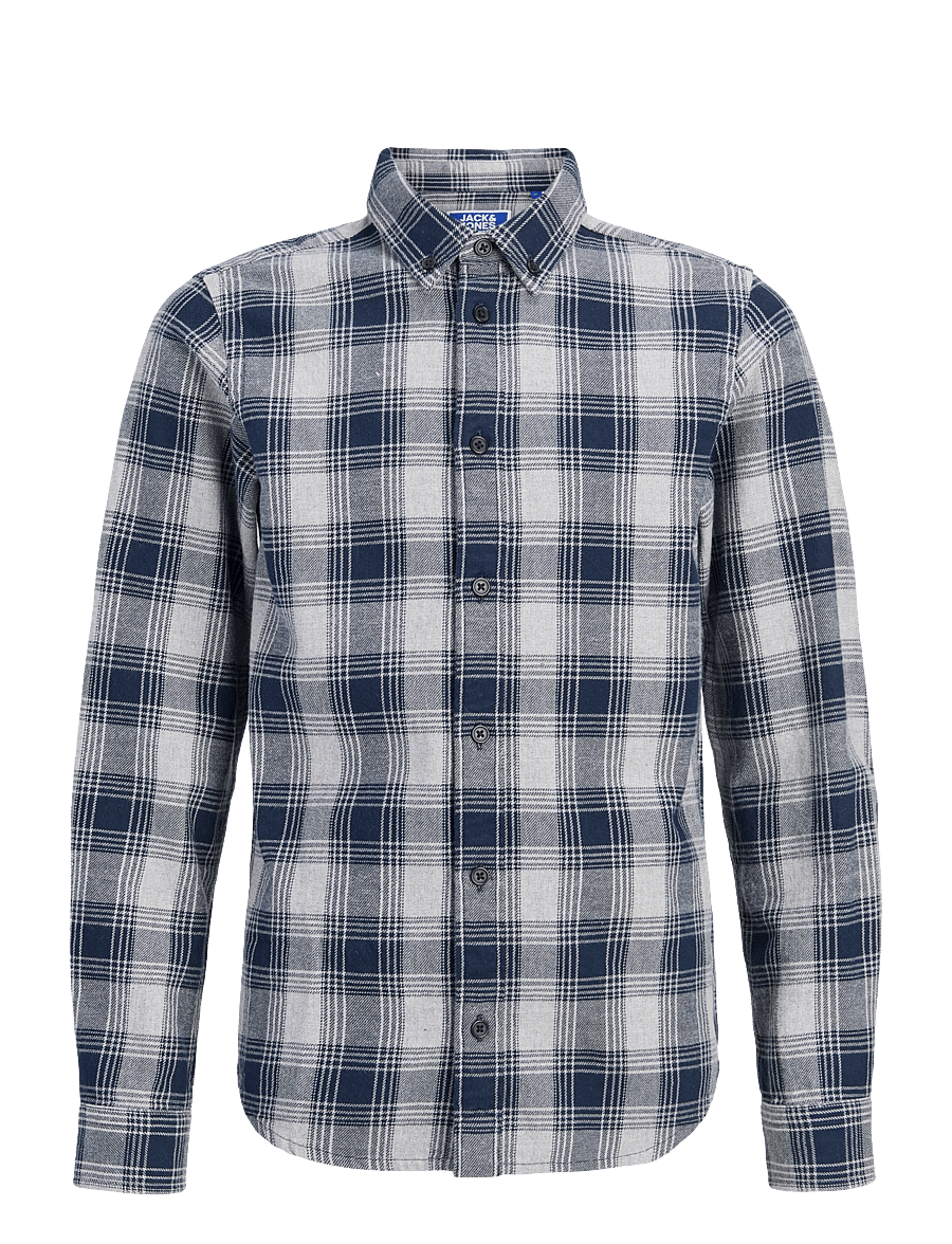 Jack & Jones - JPRBLUHARVEY CHECK L/S SHIRT JNR - langärmlige hemden - dark navy - 0