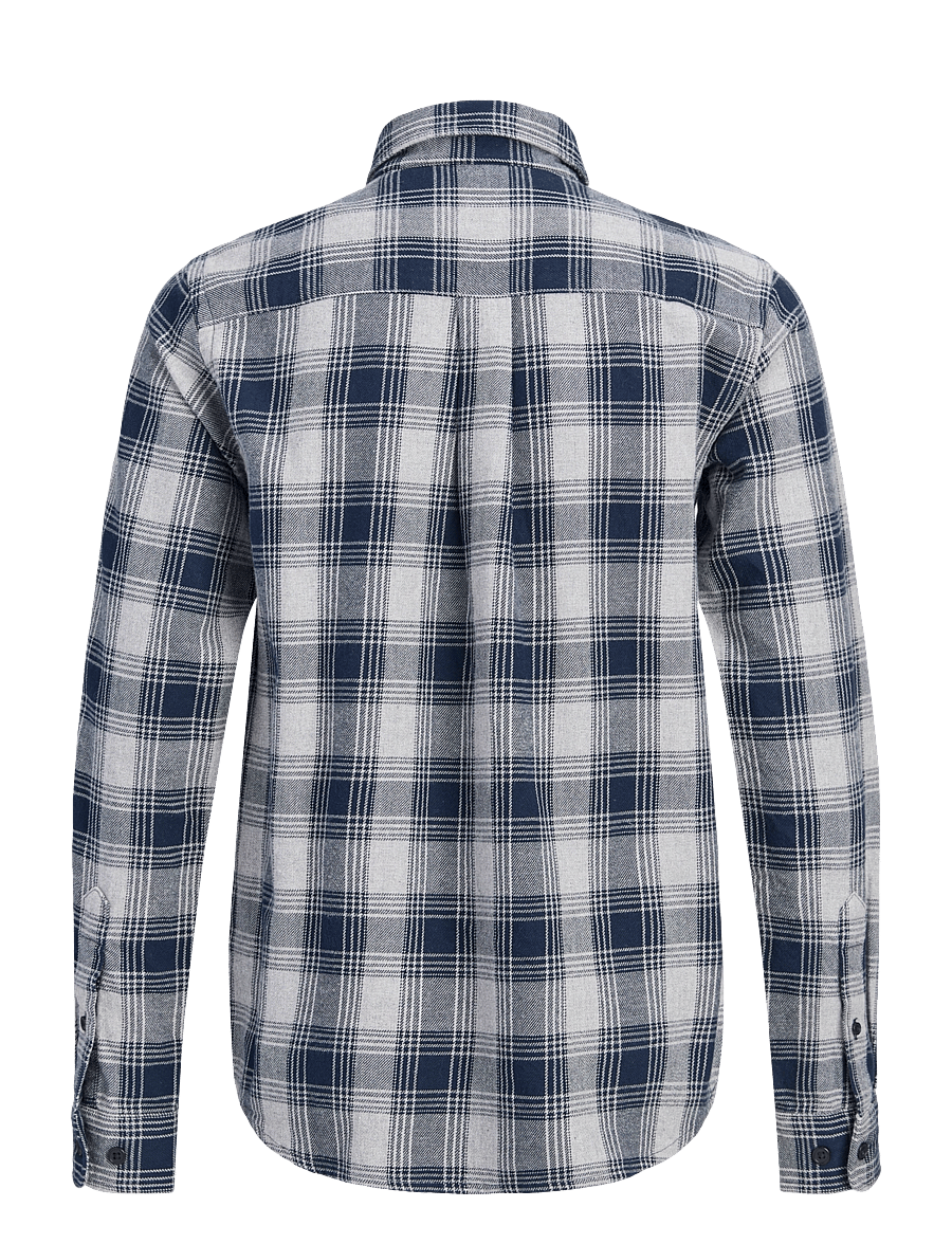 Jack & Jones - JPRBLUHARVEY CHECK L/S SHIRT JNR - langärmlige hemden - dark navy - 1