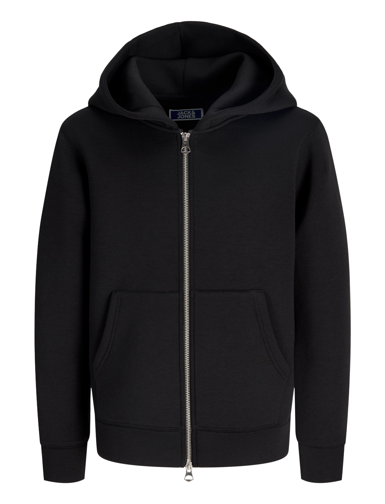 Jack & Jones JCOLEGACY SWEAT SCUBA ZIP HOOD NOOS JNR - Teens 140-176 - BLACK / black
