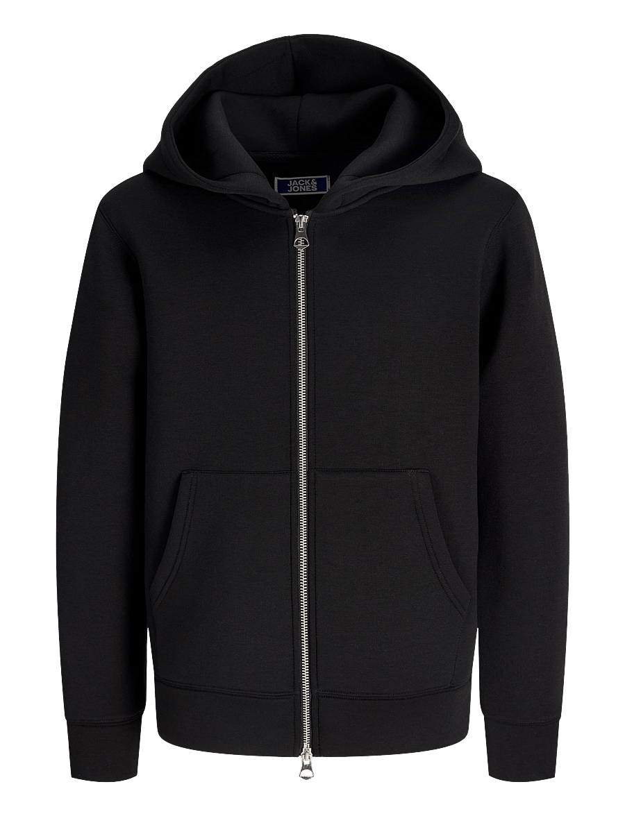 Jack & Jones - JCOLEGACY SWEAT SCUBA ZIP HOOD NOOS JNR - kapuzenpullover - black - 1