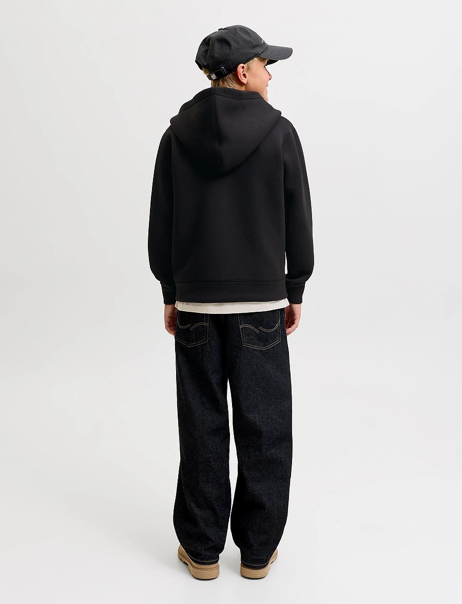 Jack & Jones - JCOLEGACY SWEAT SCUBA ZIP HOOD NOOS JNR - kapuzenpullover - black - 3