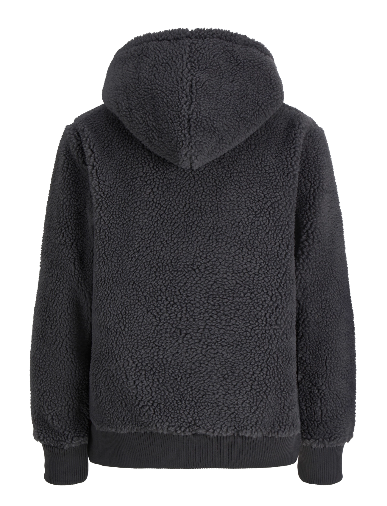 Jack & Jones - JORNORREBRO EMB TEDDY SWEAT HOOD JNR - asphalt - 1