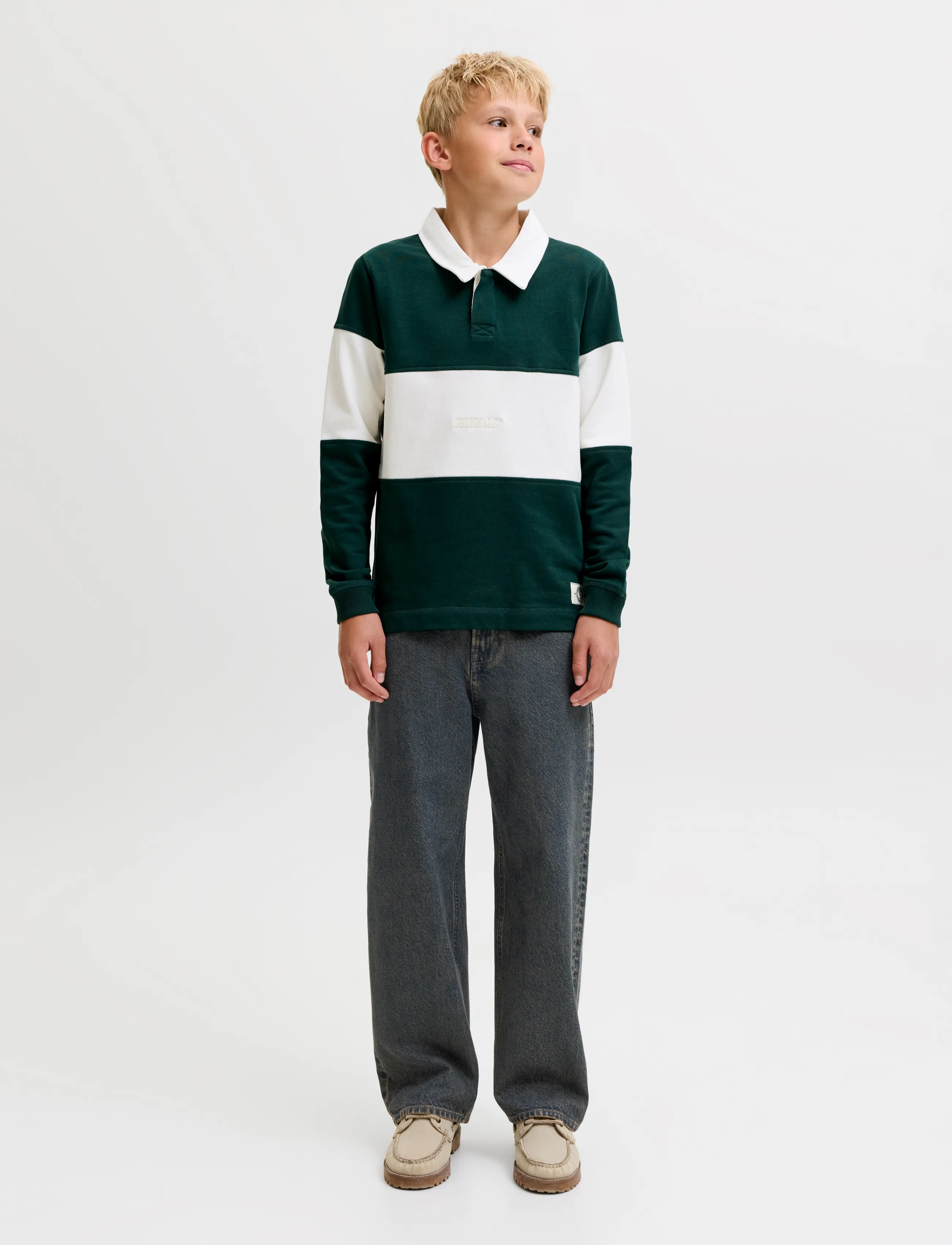 Jack & Jones - JJIALEX JJORIGINAL SQ 429 SN JNR - loose jeans - blue denim - 4