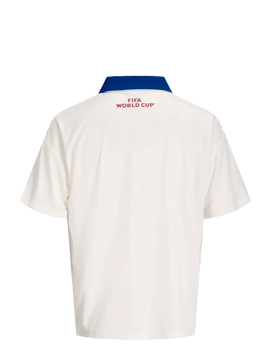 Jack & Jones - JORFIFA FOOTBALL JERSEY SS STYD AW JNR - Íþróttatoppar - snow white - 1