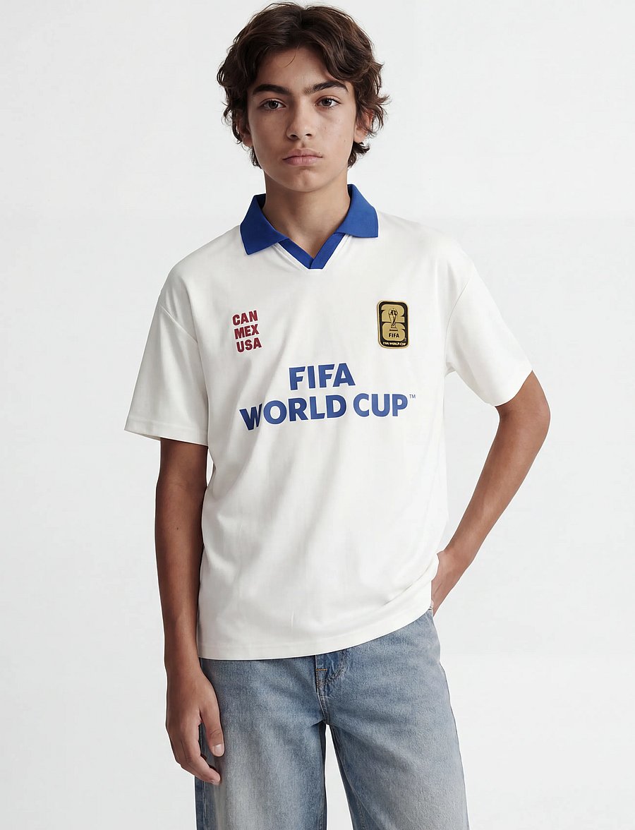 Jack & Jones - JORFIFA FOOTBALL JERSEY SS STYD AW JNR - sportstoppe - snow white - 0