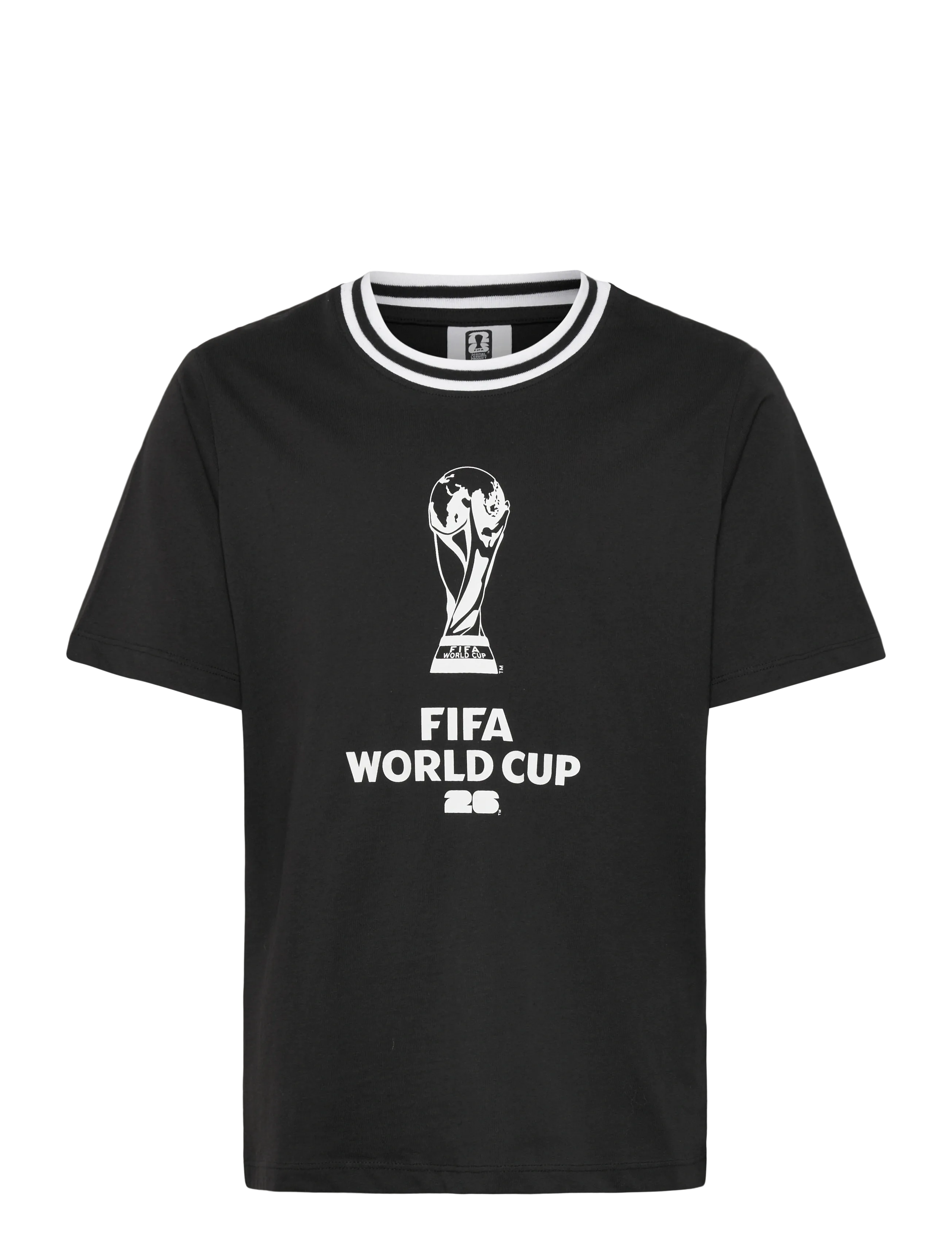 Jack & Jones JORFIFA TEE SS CREW NECK STYD AW25 JNR - Toppar & T-shirts - BLACK / black