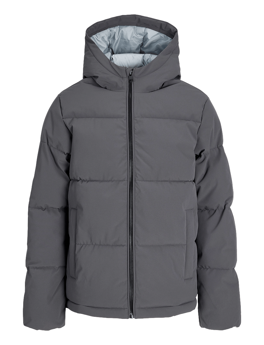 Jack & Jones - JJGALAXY PUFFER JACKET JNR - daunen- und steppjacken - asphalt - 0