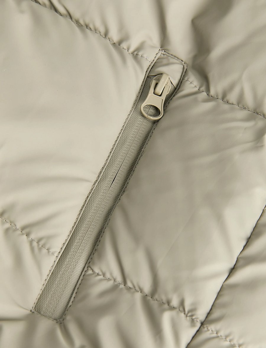 Jack & Jones - JCOFUSION PU PUFFER JACKET JNR - termojakker - dusty olive - 2