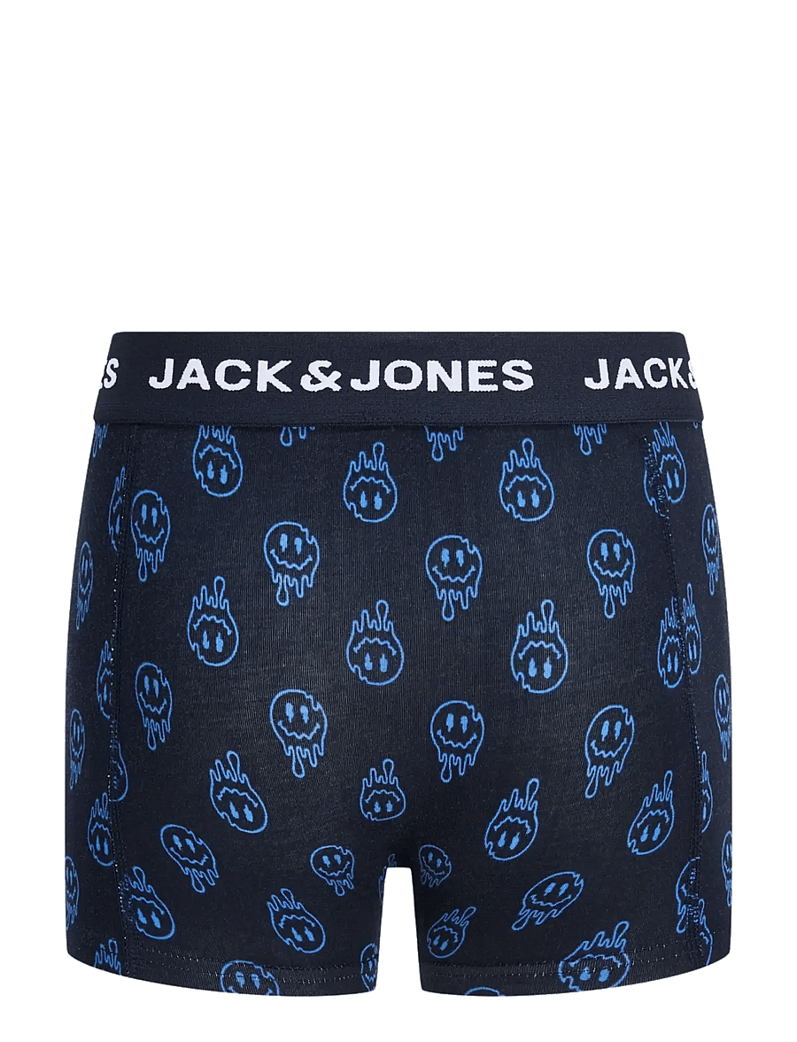 Jack & Jones - JACDALE SMILEY TRUNKS 3 PACK JNR - unterhosen - black - 1