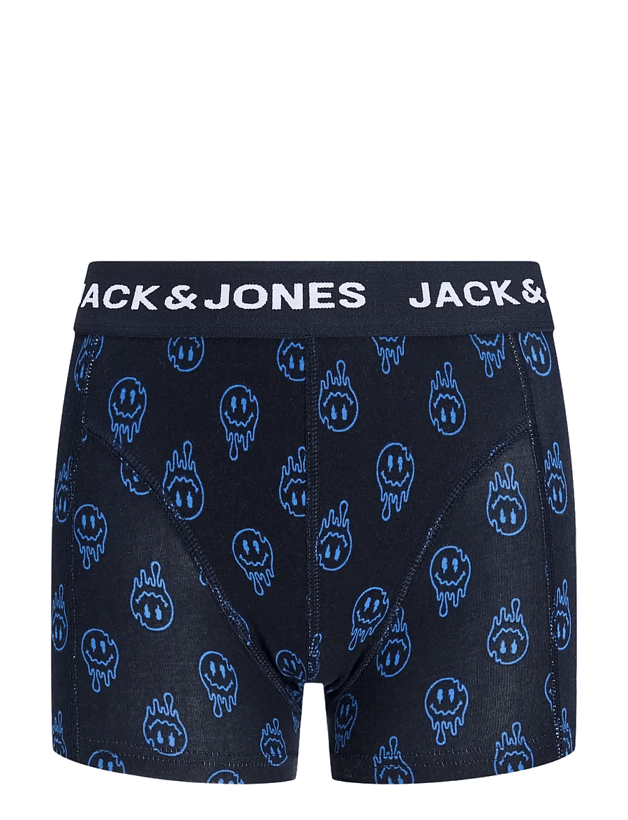 Jack & Jones - JACDALE SMILEY TRUNKS 3 PACK JNR - unterhosen - black - 2