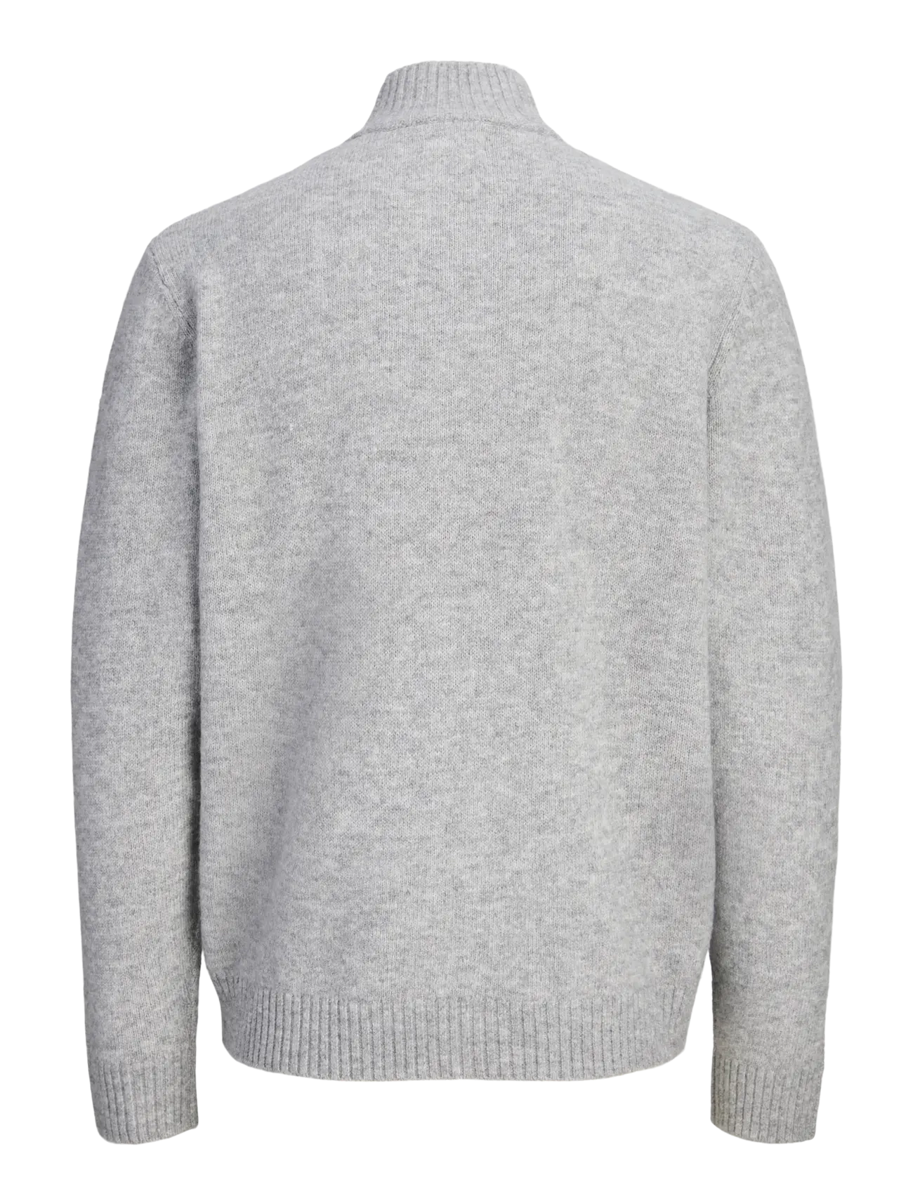 Jack & Jones - JJSOHO OLLIE KNIT HIGH NECK ZIP CA JNR - light jackets - light grey melange - 1