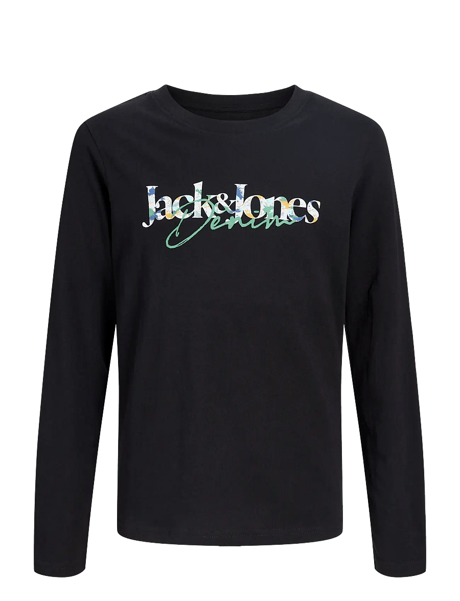 Jack & Jones - JJTOM TEE LS CREW NECK JNR - black - 0