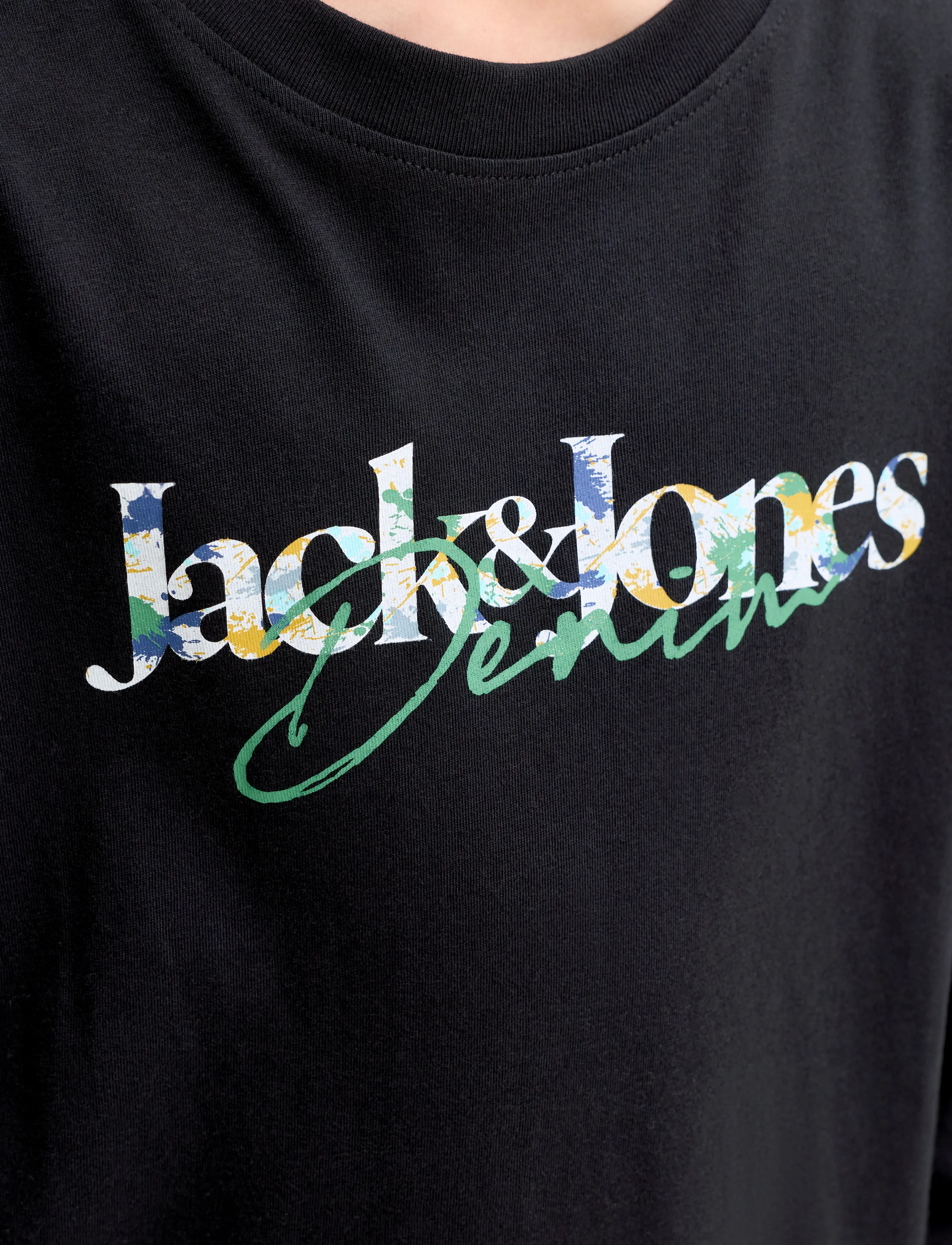 Jack & Jones - JJTOM TEE LS CREW NECK JNR - långärmade t-shirts - black - 5