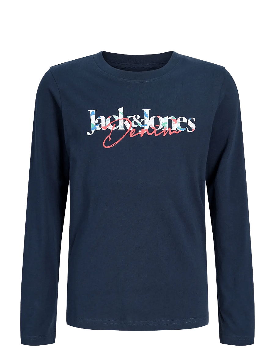 Jack & Jones - JJTOM TEE LS CREW NECK JNR - pikkade varrukatega t-särgid - navy blazer - 1
