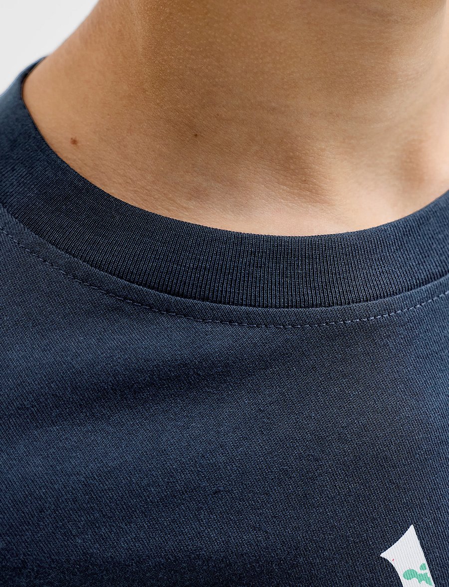 Jack & Jones - JJTOM TEE LS CREW NECK JNR - pikkade varrukatega t-särgid - navy blazer - 5