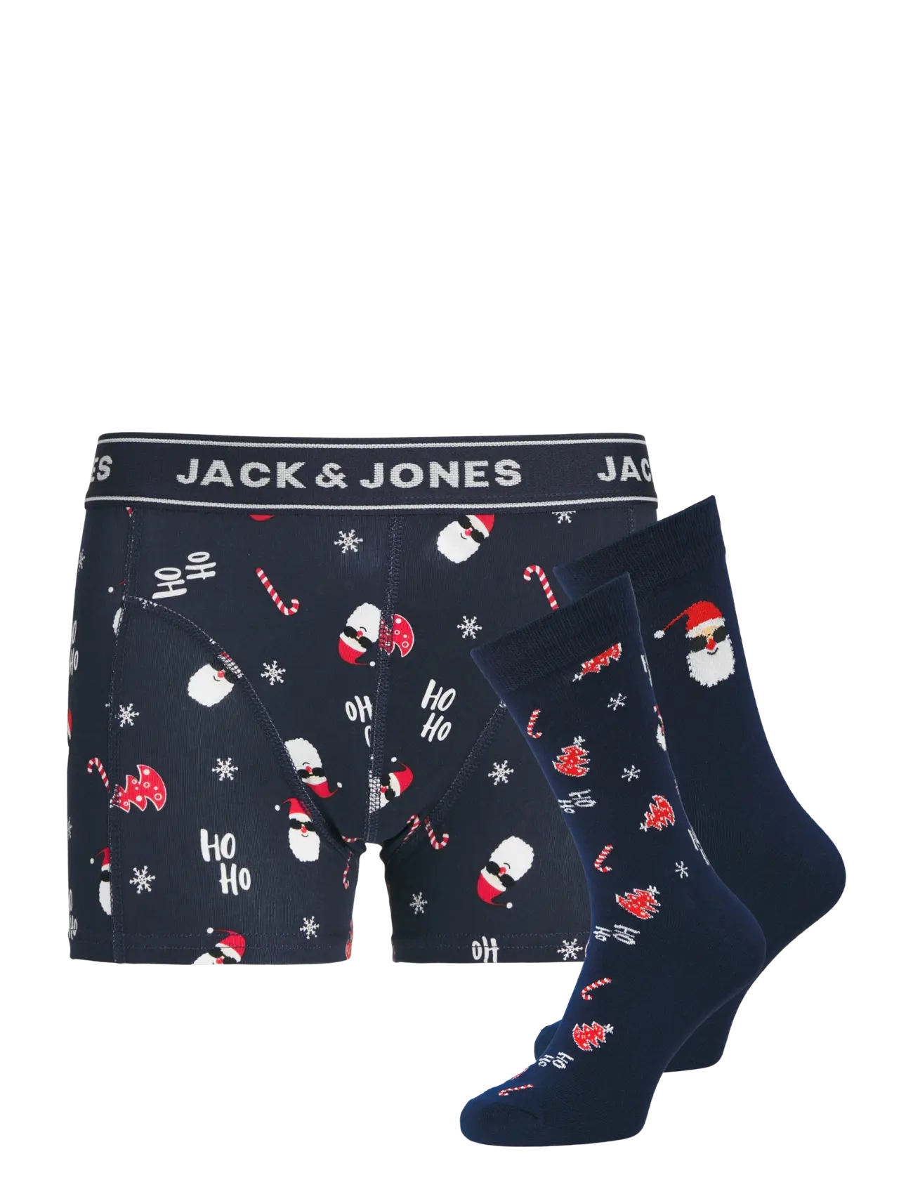 Jack & Jones JACSANTA TREES GIFTBOX JNR - Teens 9-14 år - SKY CAPTAIN / navy