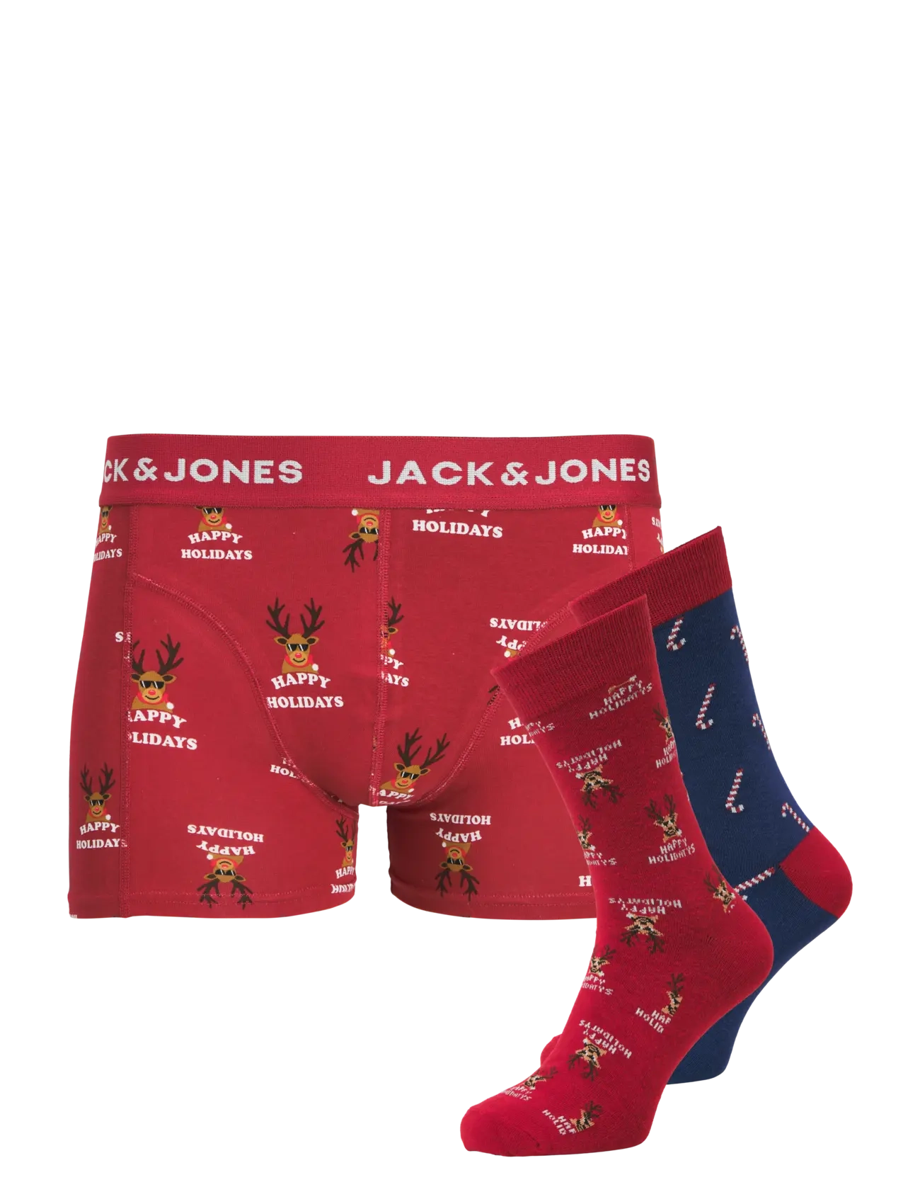 Jack & Jones JACHAPPY HOLIDAYS GIFTBOX JNR - Socks & Tights - RIO RED / red