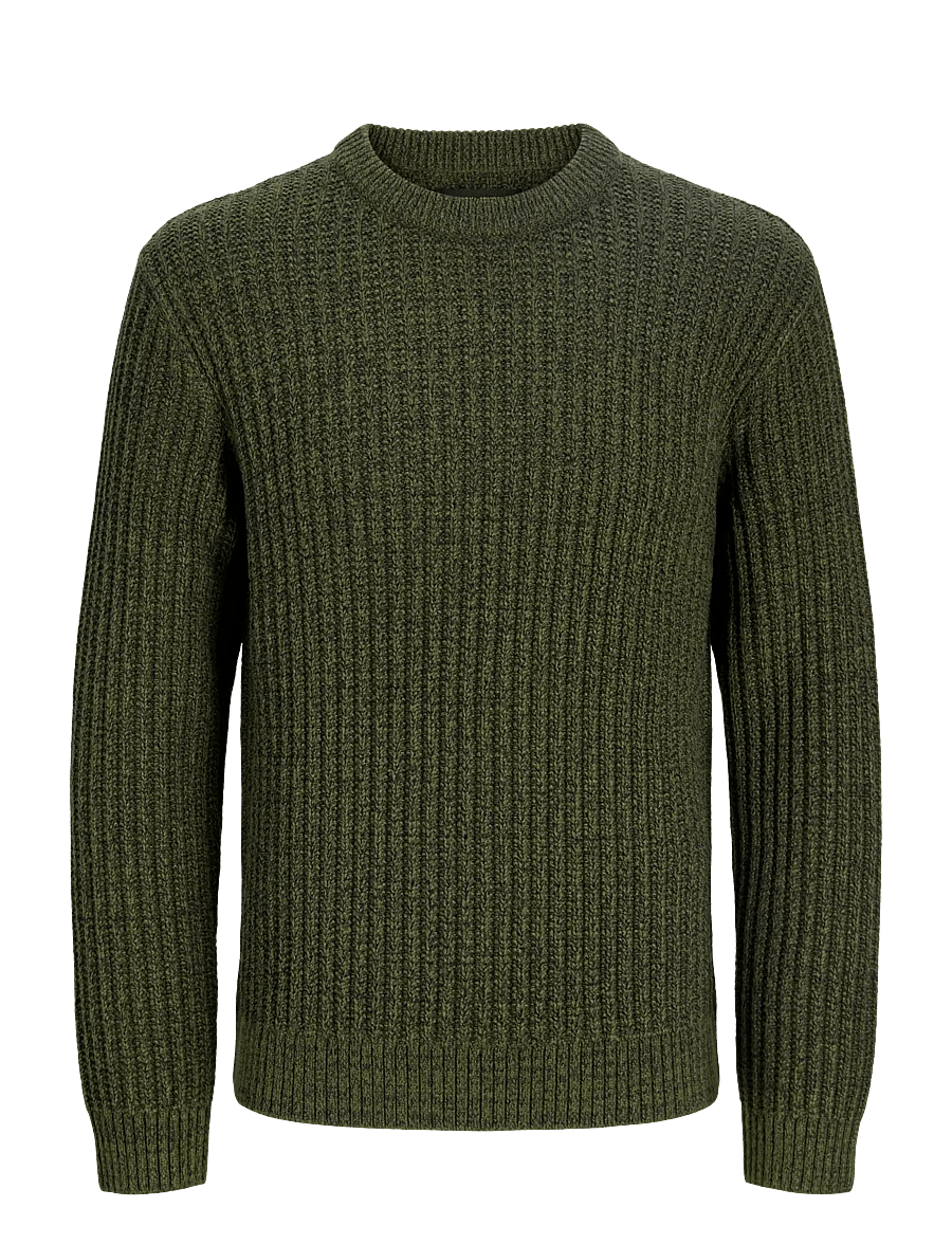 Jack & Jones - JJJAXON KNIT CREW NECK JNR - trøjer - forest night - 0