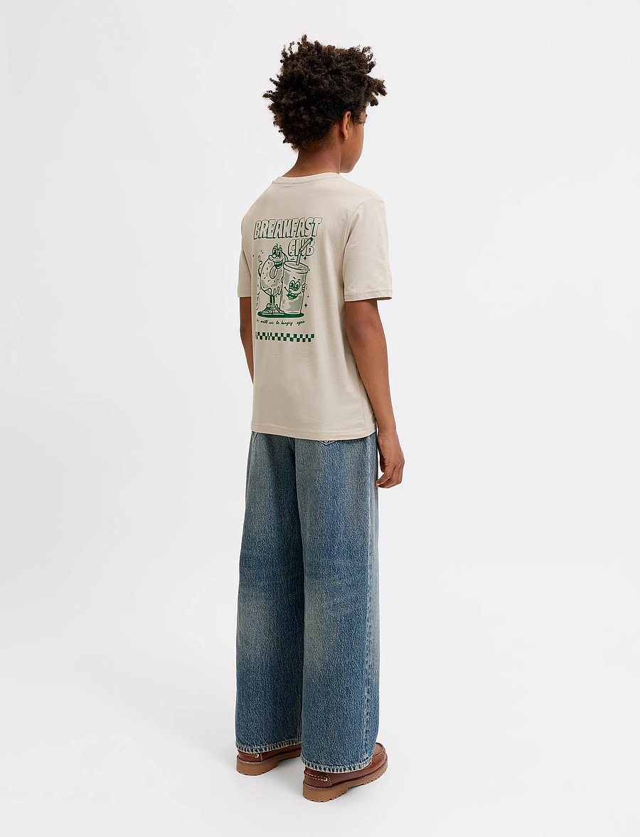 Jack & Jones - JJBREWY TEE SS CREW NECK JNR - moonbeam - 3