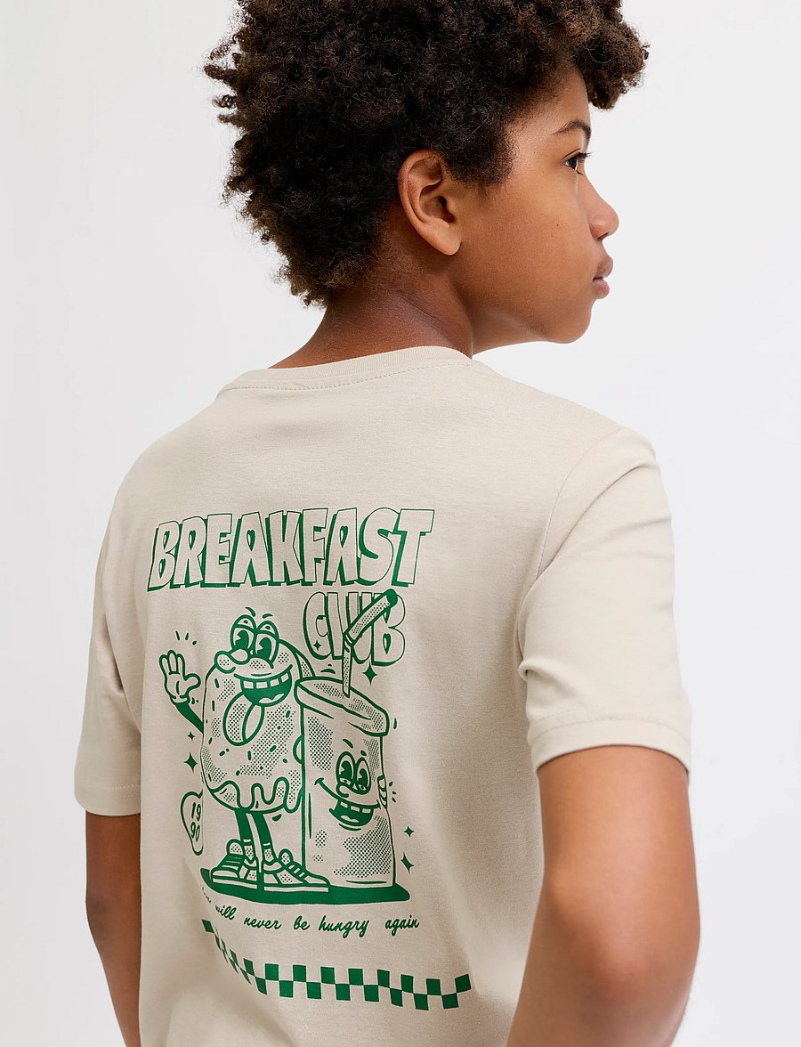 Jack & Jones - JJBREWY TEE SS CREW NECK JNR - moonbeam - 5