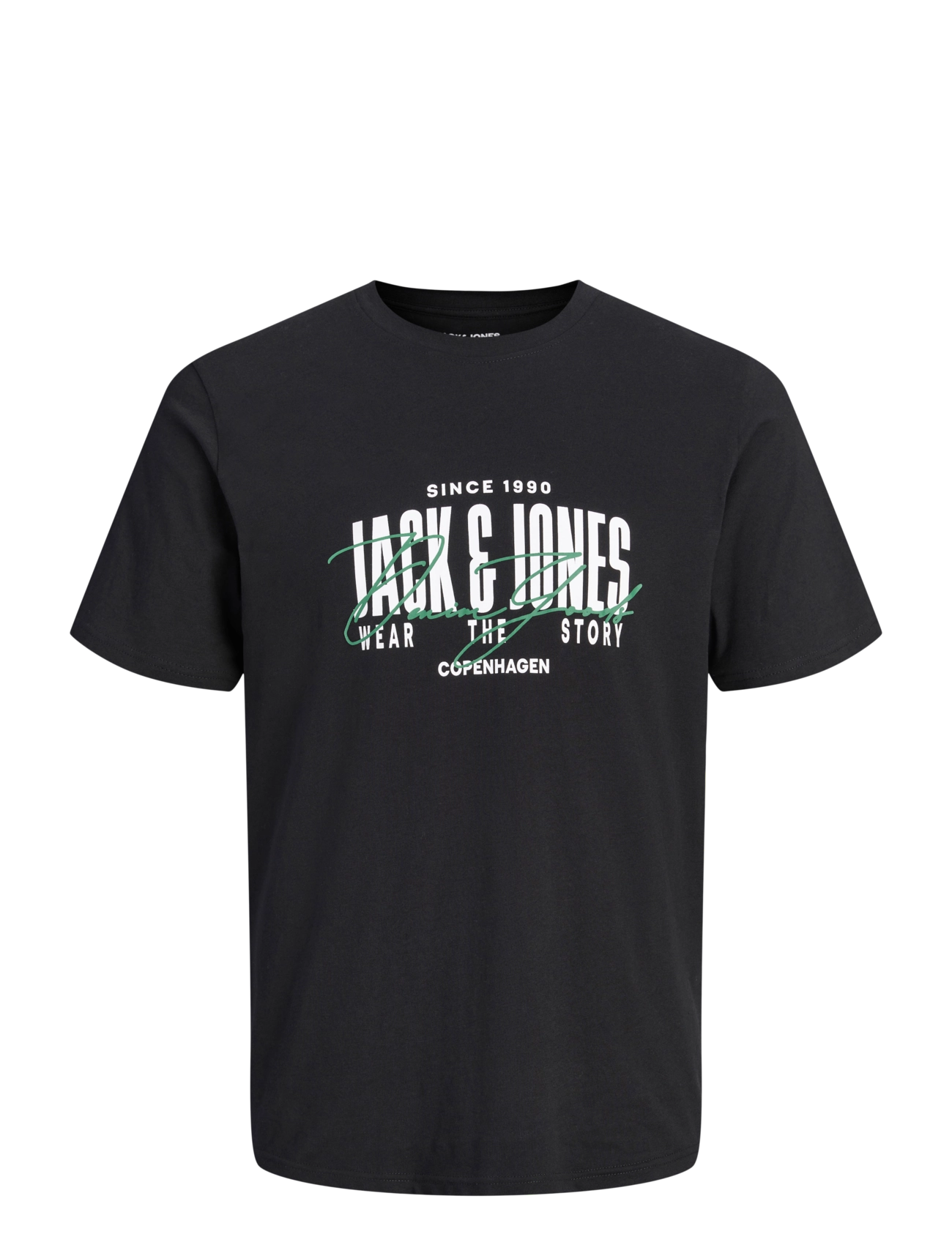 Jack & Jones - JJAERO TEE BENSON TEE 2PK MP JNR - kortärmade t-shirts - black - 2