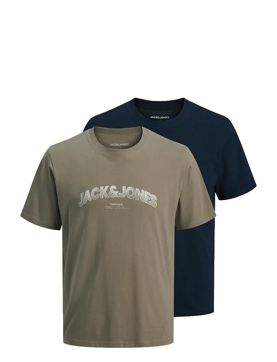 Jack & Jones - JJAVERY TEE SS CREW NECK 2PK MP JNR - kurzärmelige - navy blazer - 0