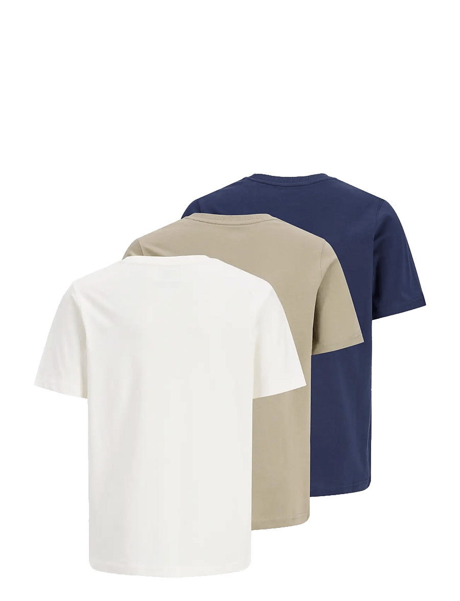 Jack & Jones - JJAVERY TEE SS CREW NECK 3PK MP JNR - cloud dancer - 2