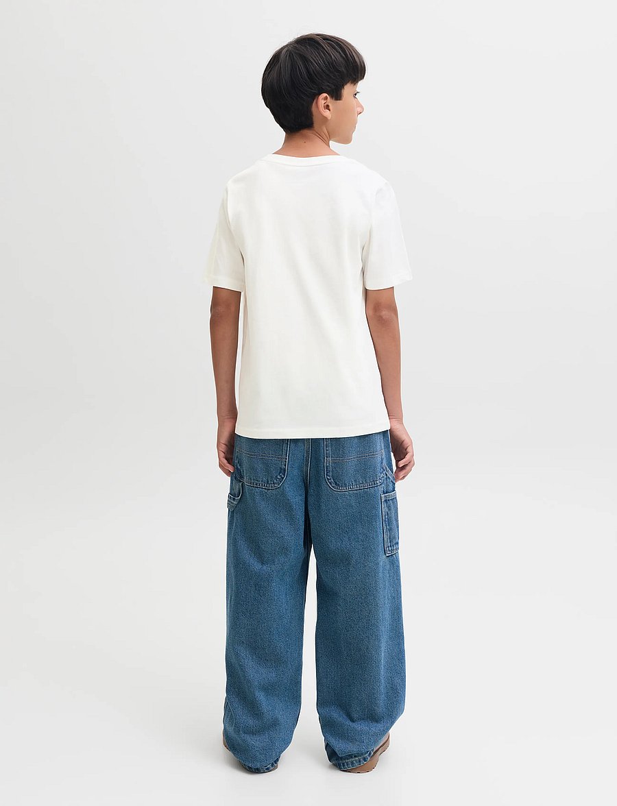 Jack & Jones - JJAVERY TEE SS CREW NECK 3PK MP JNR - cloud dancer - 3