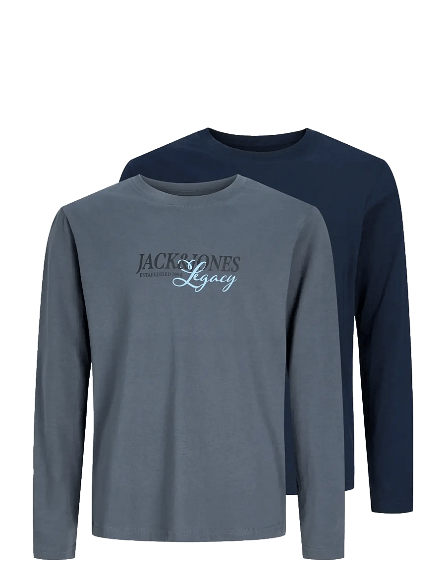Jack & Jones - JJJADE TEE LS CREW NECK 2PK MP JNR - navy blazer - 1