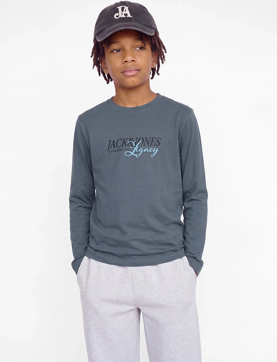 Jack & Jones - JJJADE TEE LS CREW NECK 2PK MP JNR - navy blazer - 0